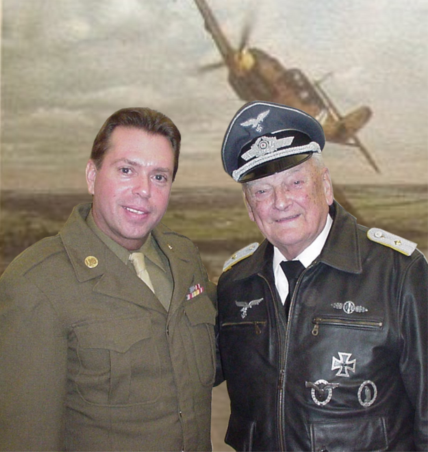 Gottfried and I at the Battle of the Bulge Reenactment